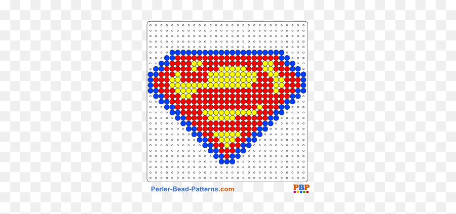 Superman Shield Bead Pattern And Designs Bead Sprites Emoji,Printable Superman Logo