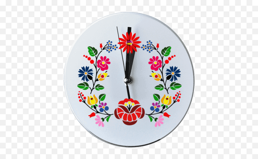 Matyó Ornaments Custom Round Wall Clock With Logo And Emoji,Custom Superman Logo