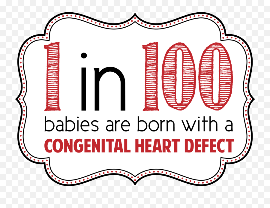 1 In 100 Chd Awareness Heart Disease Awareness Month Emoji,Disease Clipart