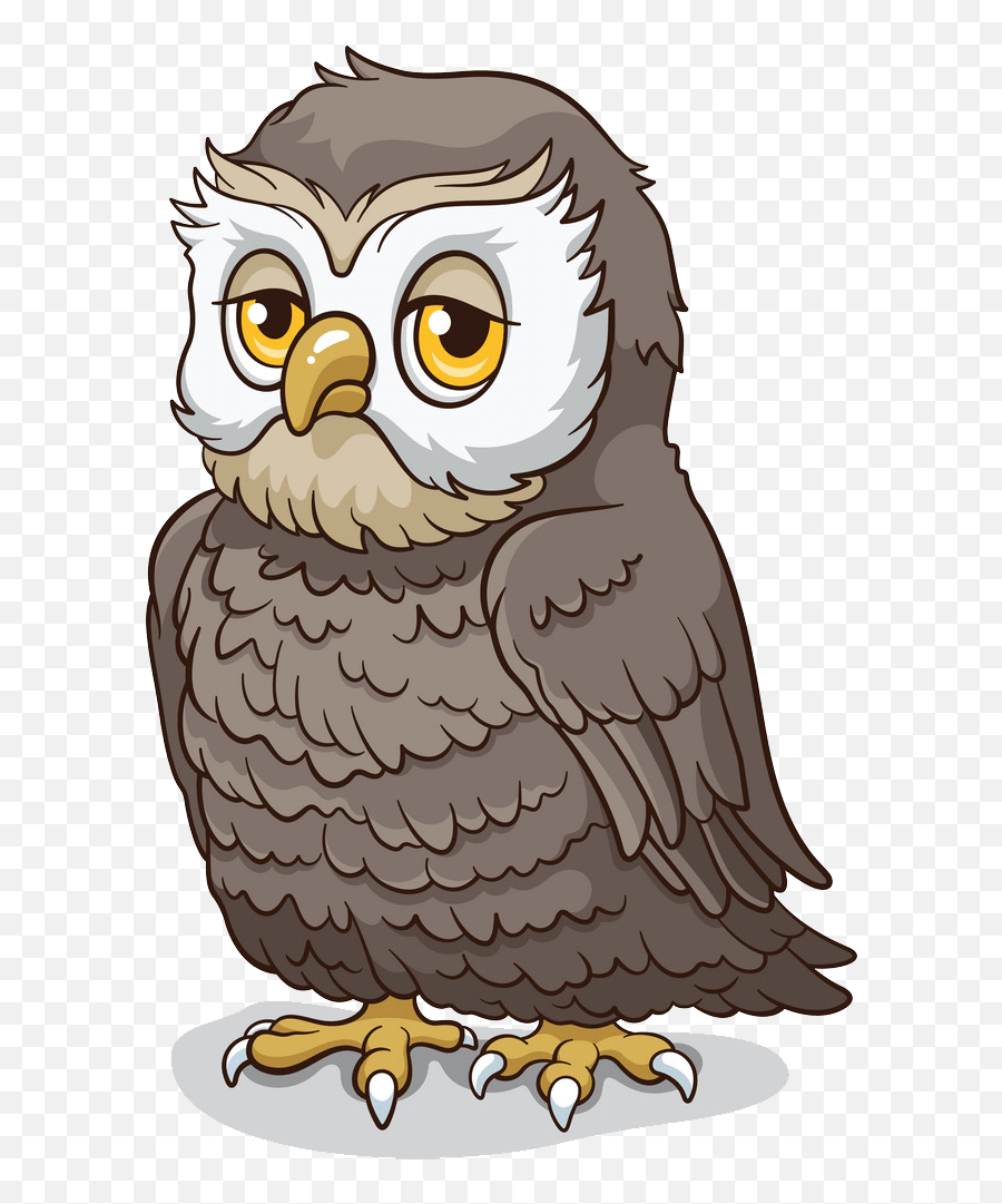 Sad Owl Clipart Transparent - Owl Vectorstock Emoji,Owl Clipart