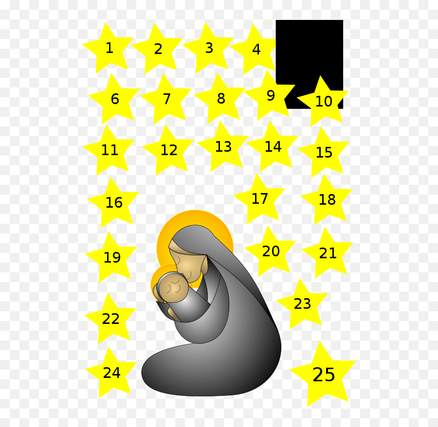 Advent Calender - Calendario Do Advento Para Colorir Emoji,Advent Clipart