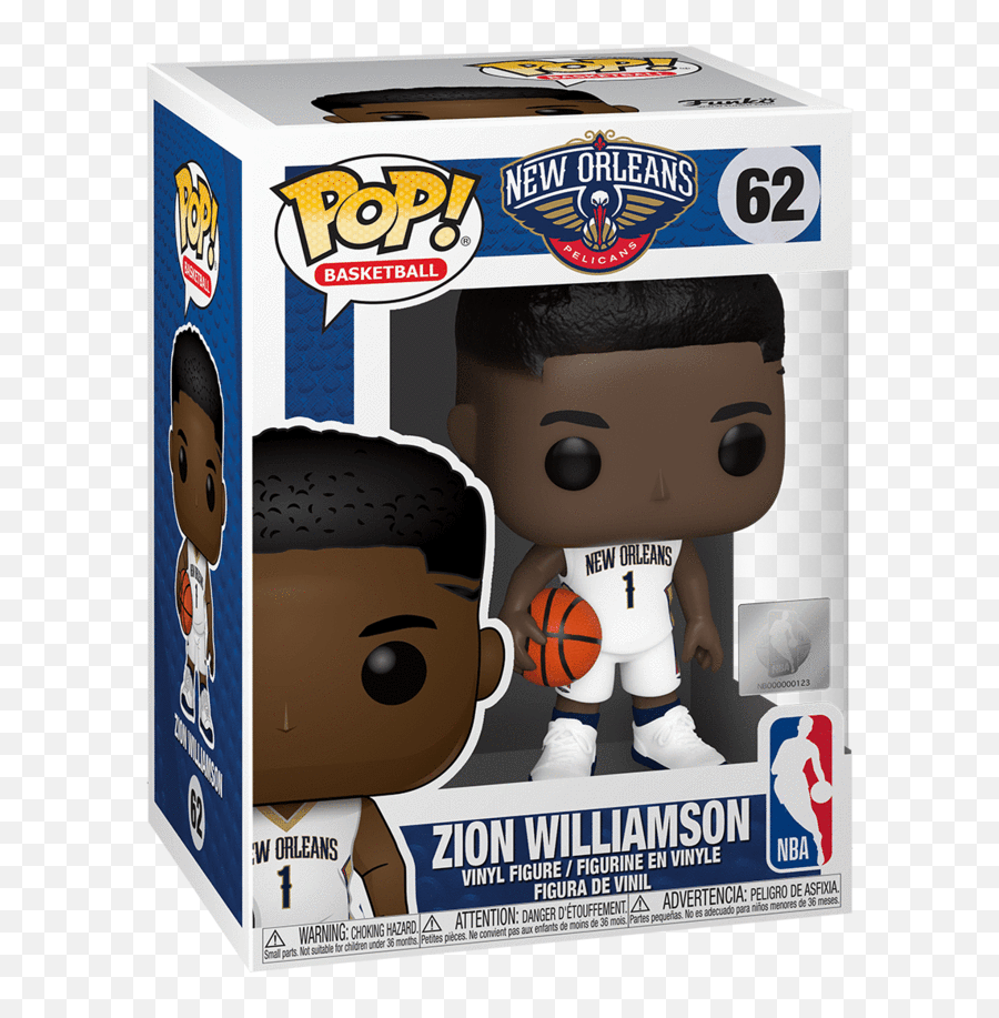 Pop Nba Zion Williamson New Orleans Pelicans - Nba Funko Pop Emoji,New Orleans Pelicans Logo