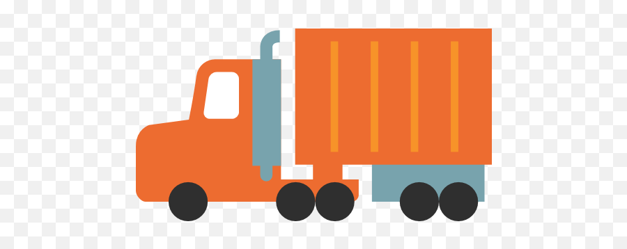 Articulated Vehicle Semi - Semi Truck Emoji,Semi Truck Clipart