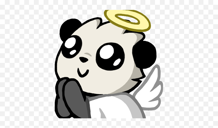 Pandaangelwings Discord Emoji - Roo Emotes 448x448 Panda Discord Emoji Panda,Discord Emojis Transparent