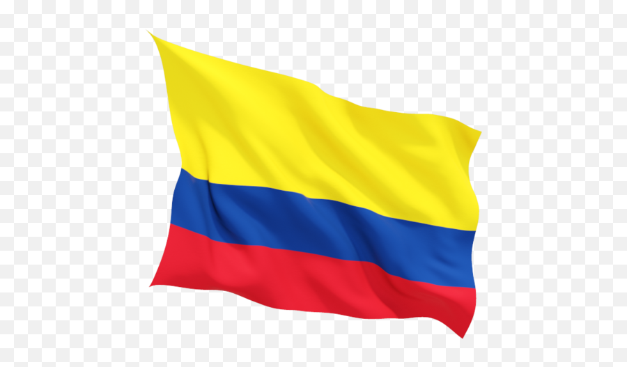 Fluttering Flag - Colombia Flag Png Emoji,Colombia Flag Png