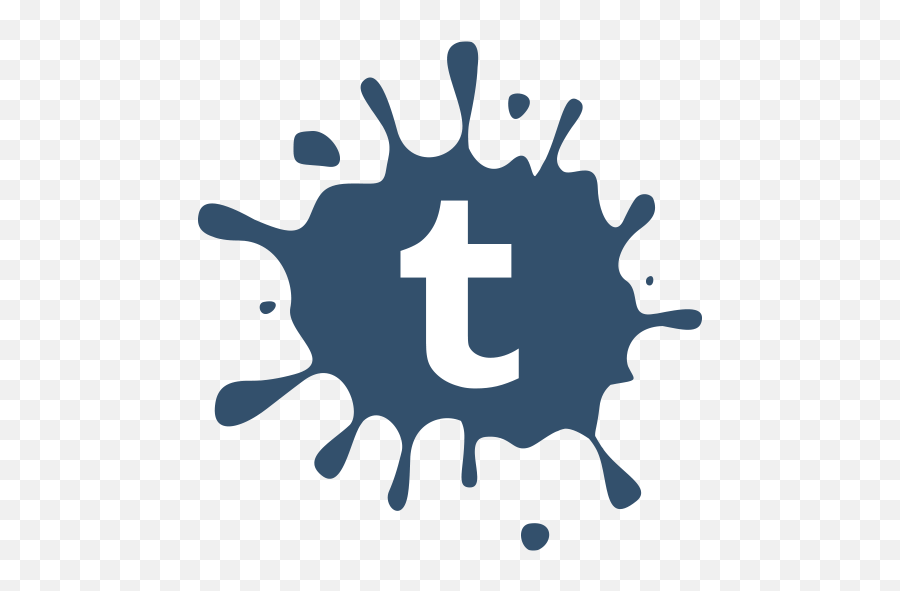 Tumblr Icons Png Ico Or Icns - Facebook Logo Splat Png Emoji,Tumblr Icon Transparent