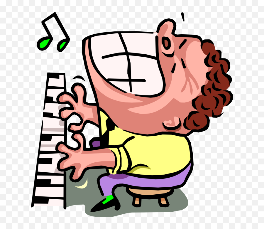 Cartoon Piano - Clipart Best Cartoon Piano Man Emoji,Piano Keys Clipart