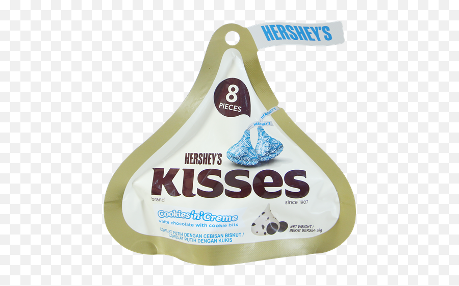 Hersheys Kisses Cookies N Cream 36g - Kisses Cookies Cream 36g Emoji,Hershey Kisses Logo