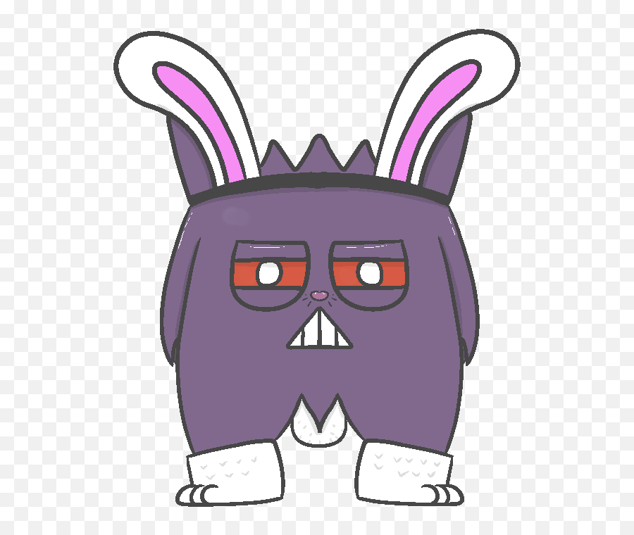 Pokemon Gengar Easter Rabbit - Cartoon Clipart Full Size Portable Network Graphics Emoji,Gengar Png