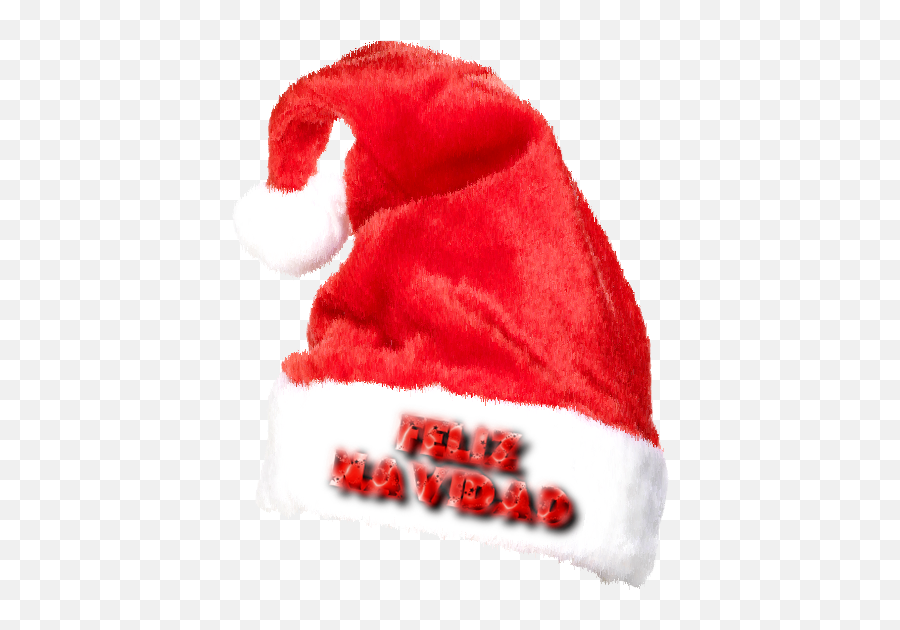 Gorros Navideños Con Inscripción Feliz Navidad - Santa Hat Gorro De Feliz Navidad Emoji,Feliz Navidad Clipart