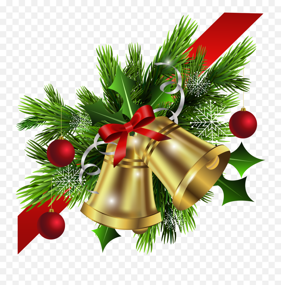 Garland Clipart Bell Garland Bell Transparent Free For - Transparent Background Christmas Bells Png Emoji,Christmas Wreath Clipart