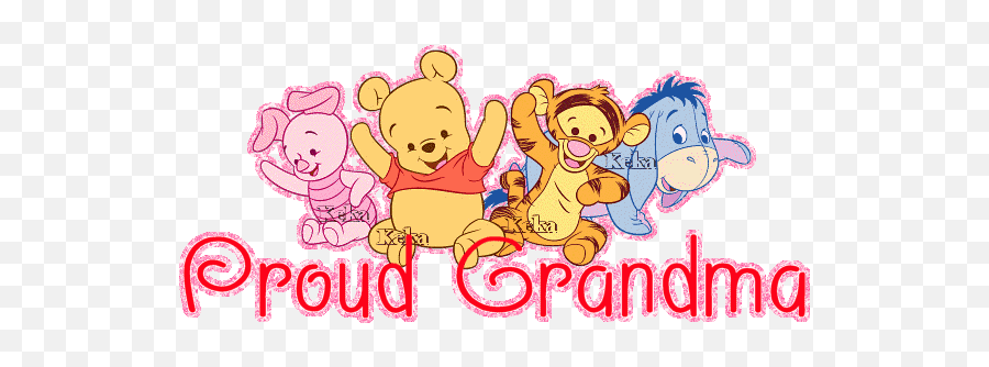Baby Pooh - Clip Art Library Love U Loads Gif Emoji,Grandmother Clipart