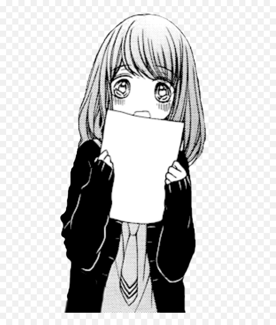 Anime No Background Posted By Sarah Cunningham - Black And White Anime Transparent Emoji,Anime Transparent Png