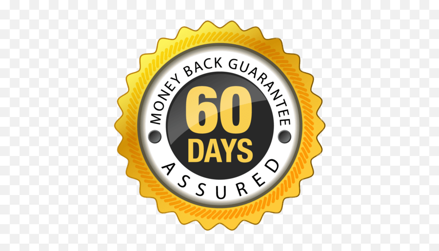 60 Days Money Back Guarantee - 60 Day Money Back Png Emoji,Money Back Guarantee Png