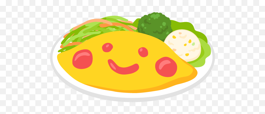 Smiley Face Omelette Rice Free Png And Emoji,Omelette Png