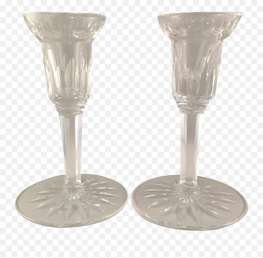 Pair Of Waterford Vintage Crystal Candlestick Holders Home Emoji,Candlestick Clipart