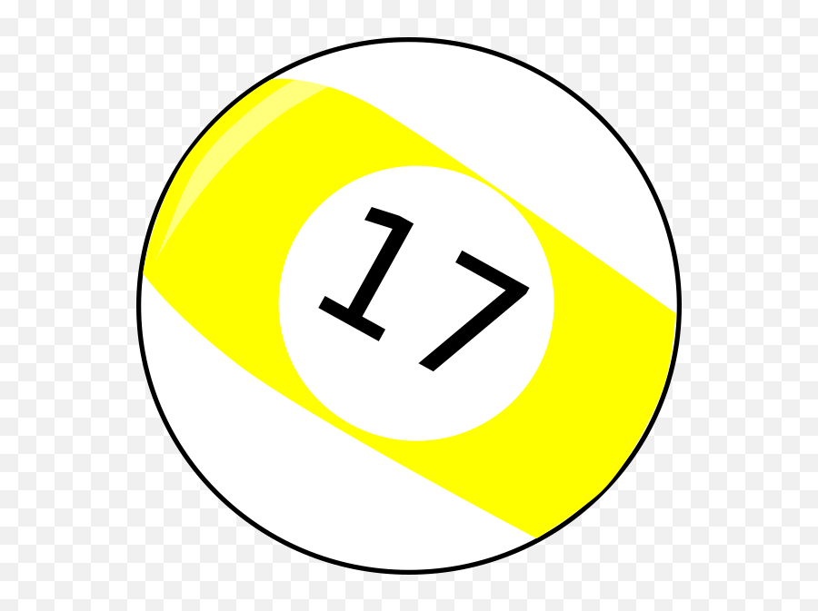 Seventeen Baseball Billiard Ball Clip Art At Clkercom Emoji,Seventeen Png