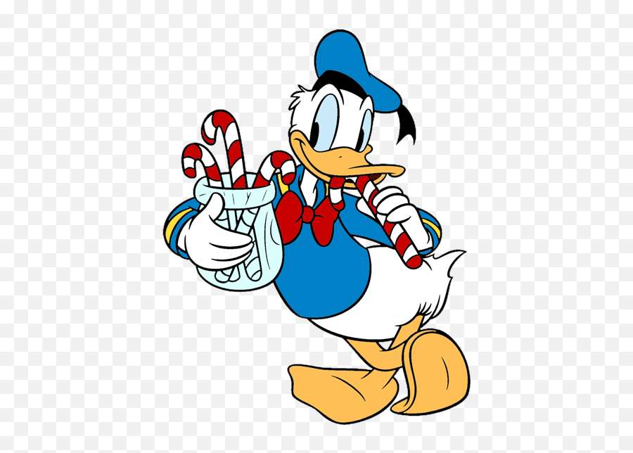 Donald Duck Coloring Pages - Clip Art Library Emoji,Mickey Mouse Christmas Clipart