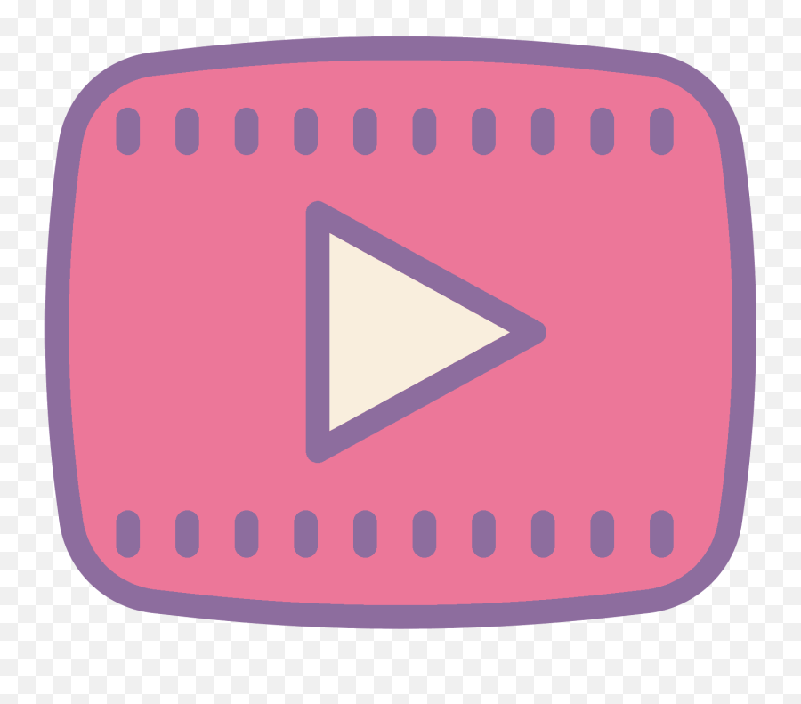 Youtube Button Icon 96345 - Free Icons Library Cute Pause Button Transparent Emoji,Subscribe Button Png