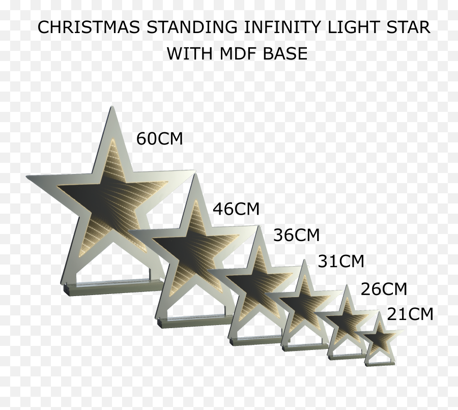 Christmas Decoration Infinity Light Standing Star With Emoji,Star Effect Png