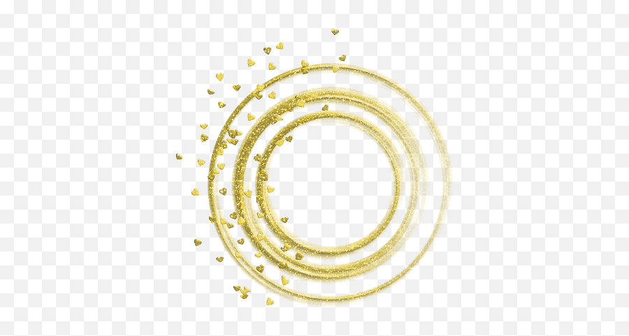 Circle Hearts Melainlove Yellow Hearts Gold Circle Emoji,Gold Circle Frame Png