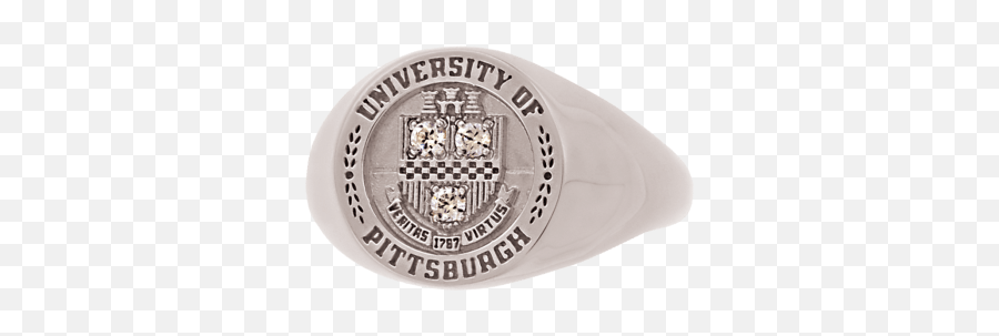 University Of Pittsburgh At Bradford Womenu0027s 4820s Ring - Solid Emoji,University Of Pittsburgh Logo