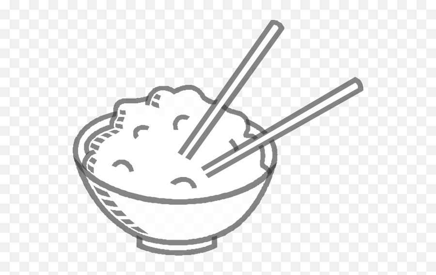 Rice Bowl Grey Clip Art At Clkercom - Vector Clip Art Chinese Rice In A Bowl Drawing Emoji,Rice Clipart