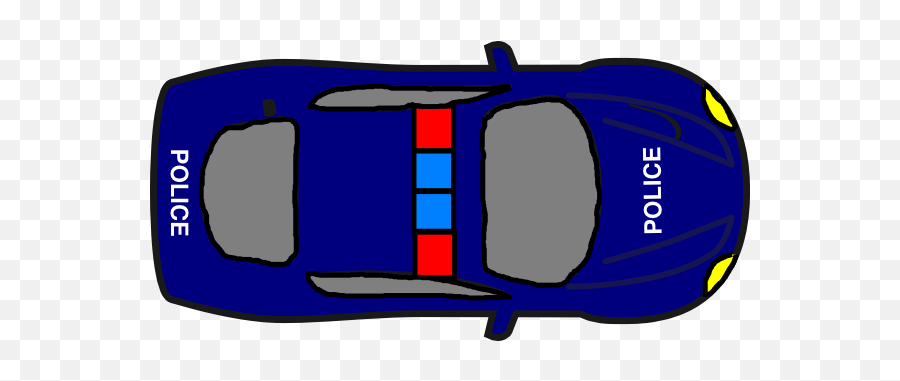 Police Car Clipart Top View Png Image - Cartoon Police Car Top View Emoji,Police Car Clipart