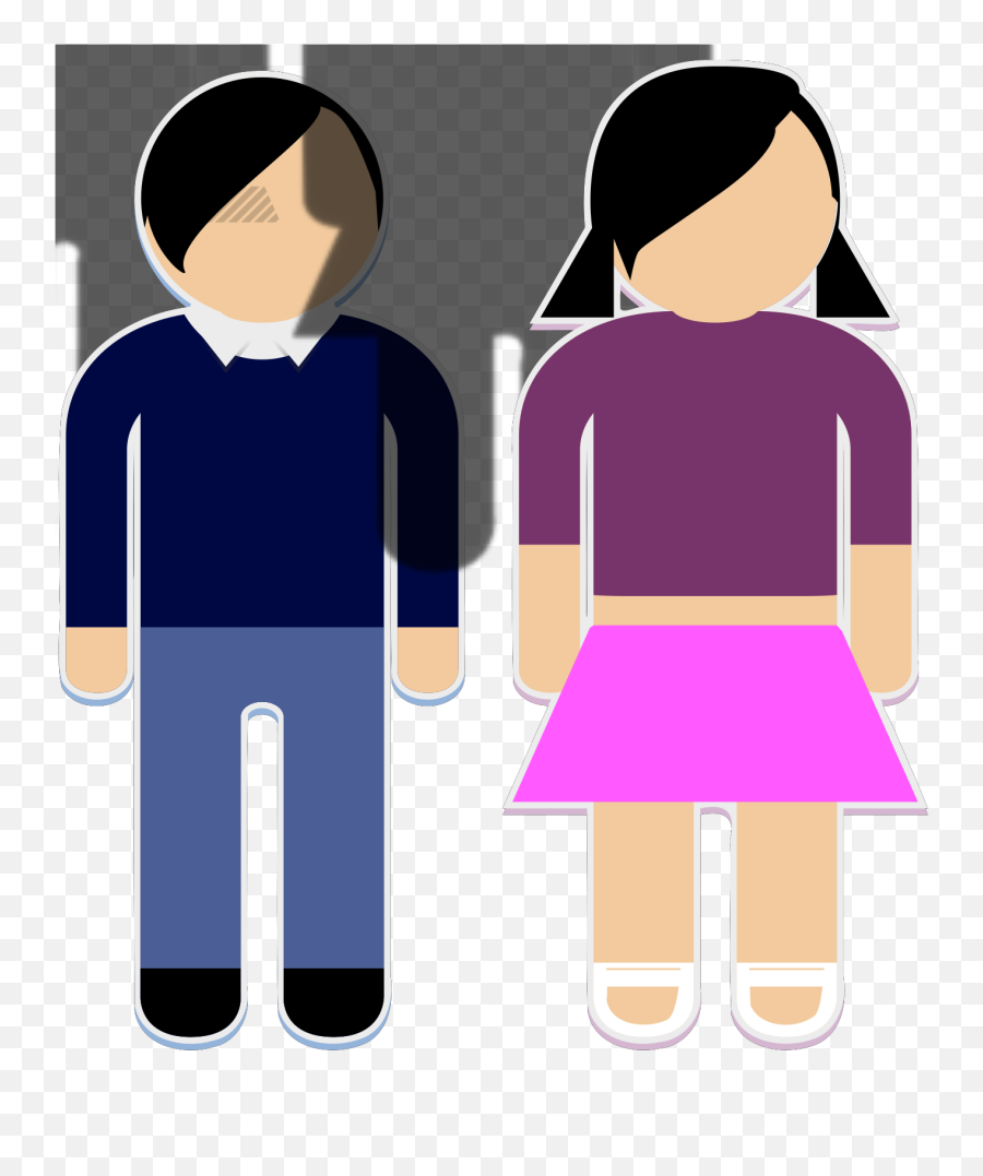 Girl Svg Vector Boy And Girl Clip Art - Boy And Girl Switch Clipart Emoji,Boy And Girl Clipart