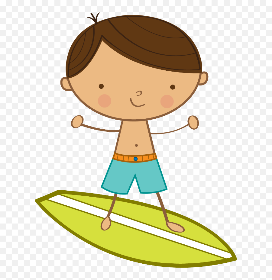 Sun Shining - Surfer Boy Clipart Png Emoji,Neighborhood Clipart