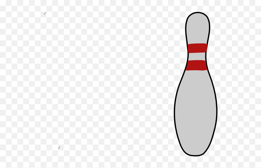 Bowling Pin 3 Clip Art At Clker - Cartoon Bowling Pin Transparent Emoji,Bowling Pin Clipart