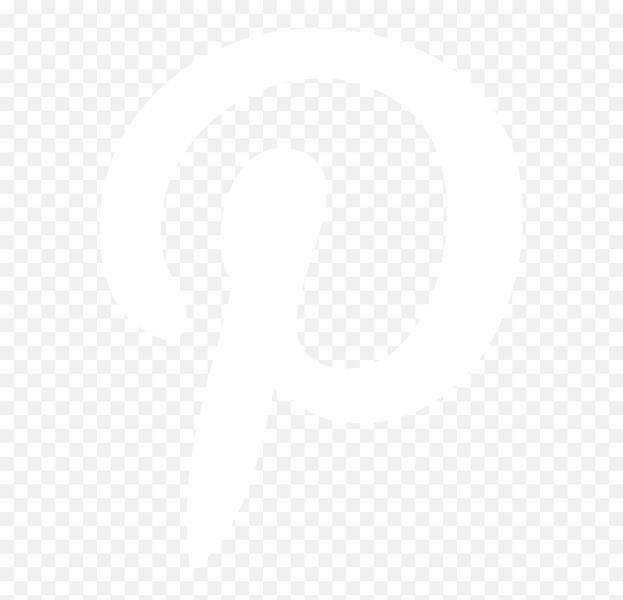 White Pinterest 6 Icon - Black And White Icon Emoji,Pinterest Logo