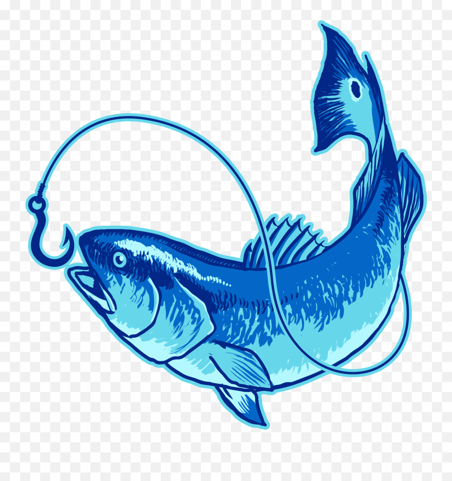 Fish Hooked On Tail Charters Llc Red Drum Clip Art - Fish Clipart Red Fish Png Emoji,Fish Hook Clipart