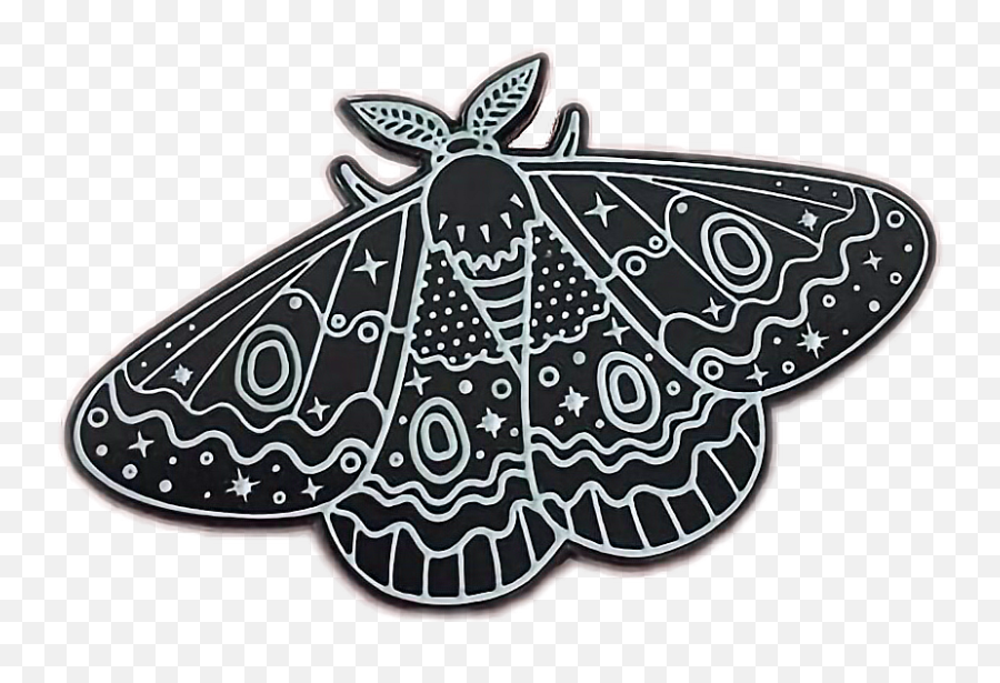 Moth Clipart Tumblr Transparent - Transparent Moth Clipart Emoji,Moth Transparent