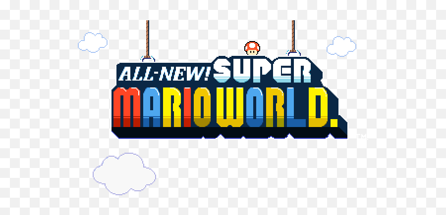 Wip Emoji,Super Mario World Logo