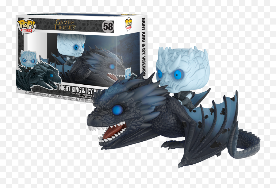 Pop Rides Game Of Thrones Night King On Dragon Vin Fig - Funko Pop Dragão Game Of Thrones Emoji,Game Of Thrones Dragon Png