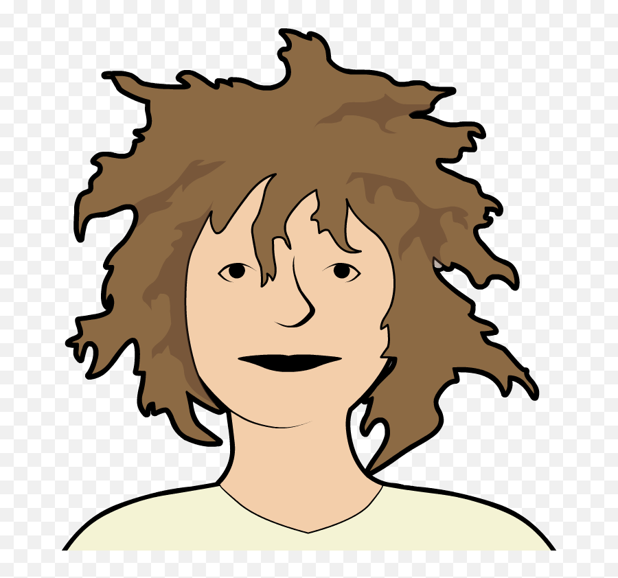 Messy Hair Png - Being Messy Is A Character Trait Cartoon Messy Hair Cartoon Png Emoji,Cartoon Hair Png