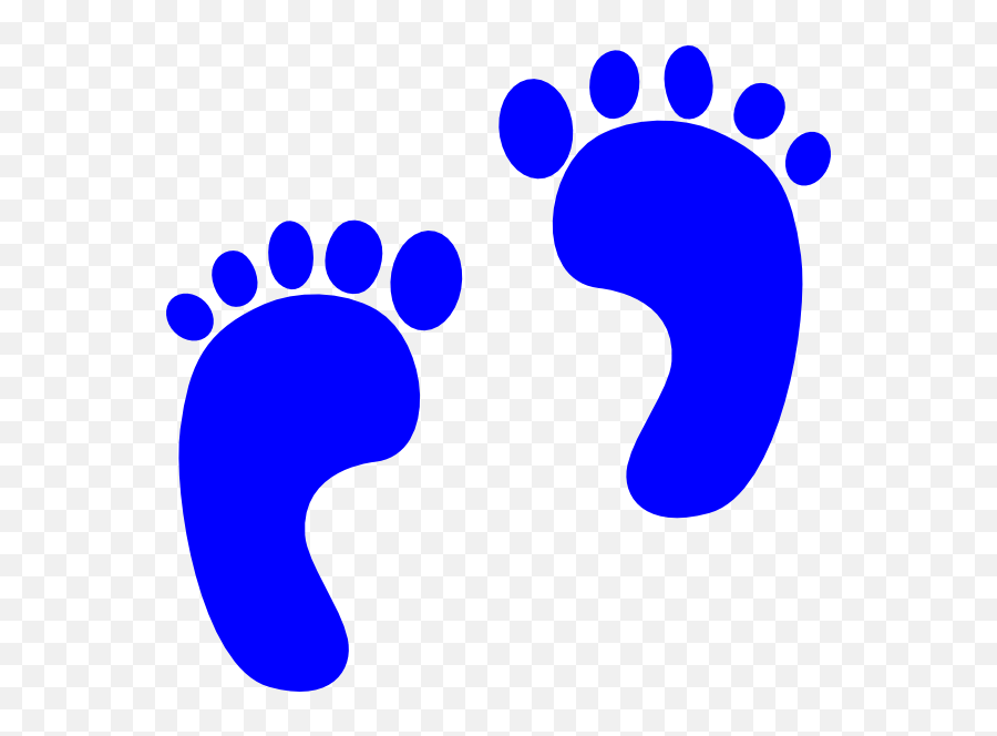 Blue Baby Feet Clipart - Clipart Suggest Emoji,Baby Borders Clipart