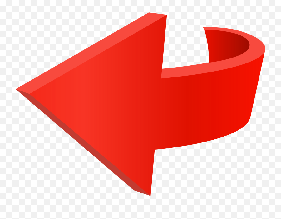 Left Red Arrow Transparent Png Clip Art - Red Hand Arrow Png Emoji,Red Arrow Transparent