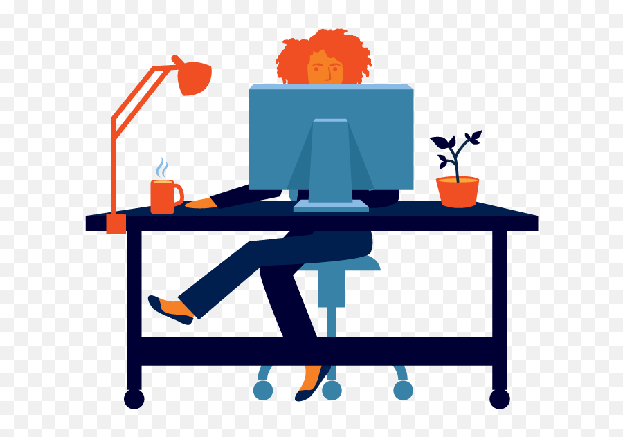 Desk Job Clip Art - Working From Home No Background Emoji,Job Clipart