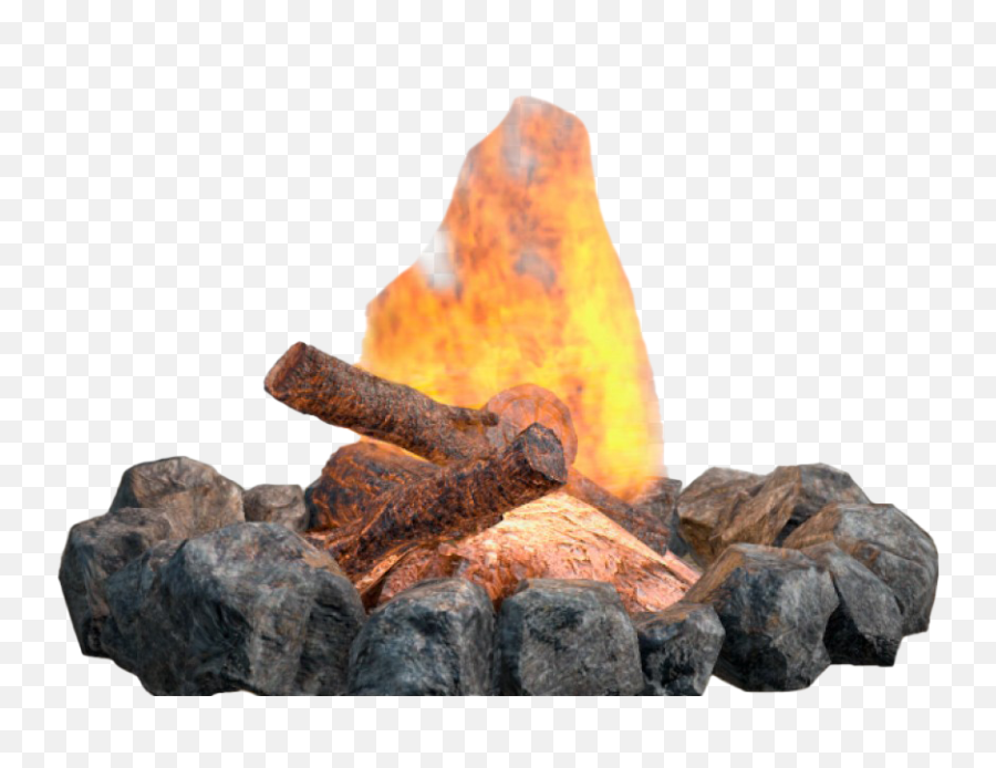 Fireplace Png Clipart - Fogata Con Piedras Png Emoji,Fireplace Clipart