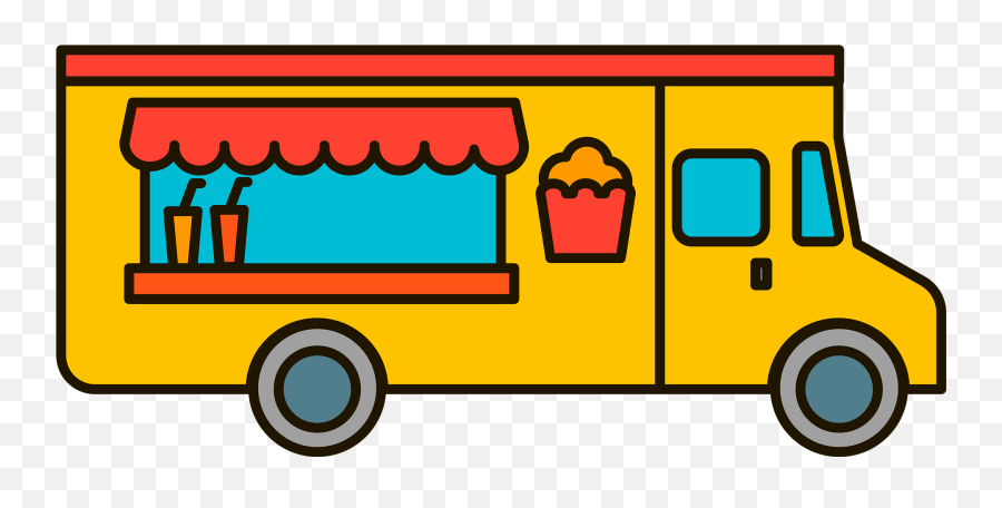 Food Truck Clipart Free Download Transparent Png Creazilla Emoji,Taco Truck Clipart