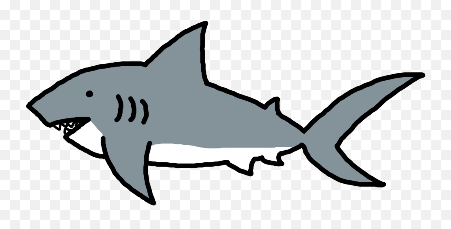 Shark Clipart Shark Transparent Free - Dibujo Animado De Un Tiburon Mako Emoji,Shark Clipart