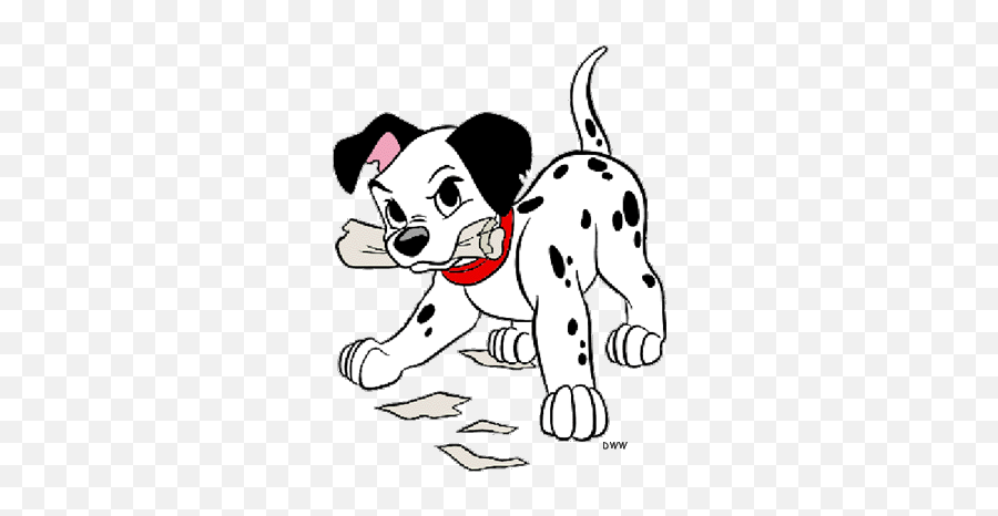 101 Dalmatians Puppies Clipart - Clip Art Library Emoji,101 Dalmatians Clipart