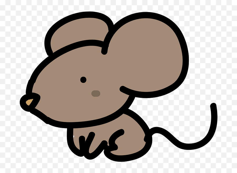 Brown Mouse Clipart - Transparent Brown Mouse Clipart Emoji,Mouse Clipart