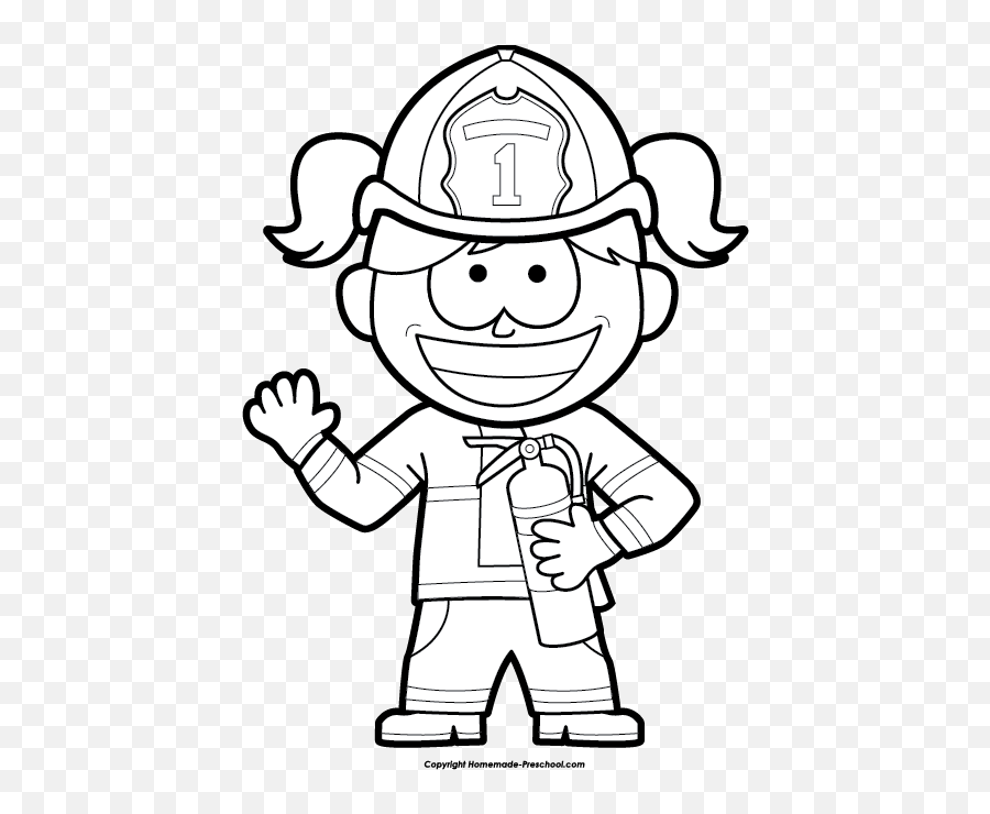 Fire Safety Clipart - Fire Safety Cartoon Black And White Emoji,Safety Clipart