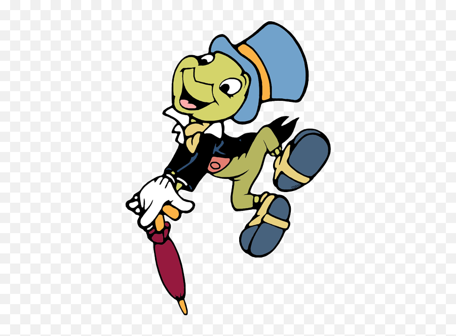 Jiminy Cricket Clip Art - Disney Clipart Jiminy Cricket Emoji,Cricket Clipart