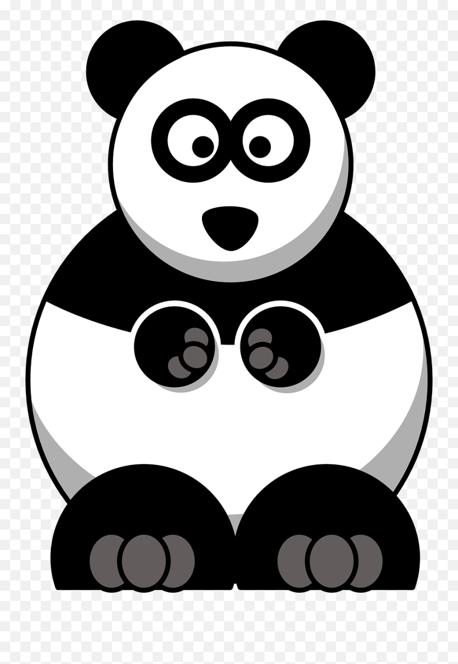 Studiofibonacci Cartoon Panda Clip Art - Panda Bear Cartoon Clipart Emoji,Panda Clipart