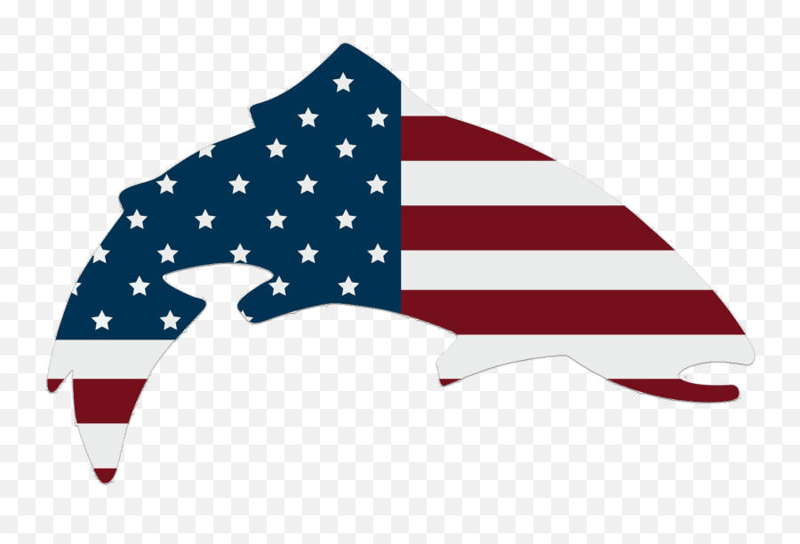Simms Usa Trout Decal - Simms Fishing Products Clipart American Flag Trout Emoji,Trout Clipart