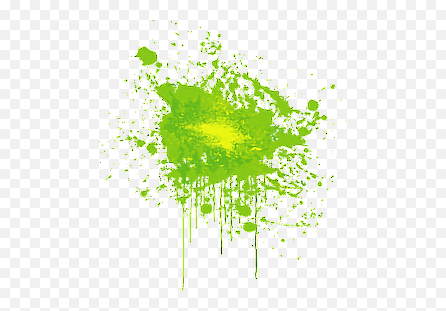 Green Paint Splatter Transparent Png - Paint Splash With Text Emoji,Paint Splatter Transparent